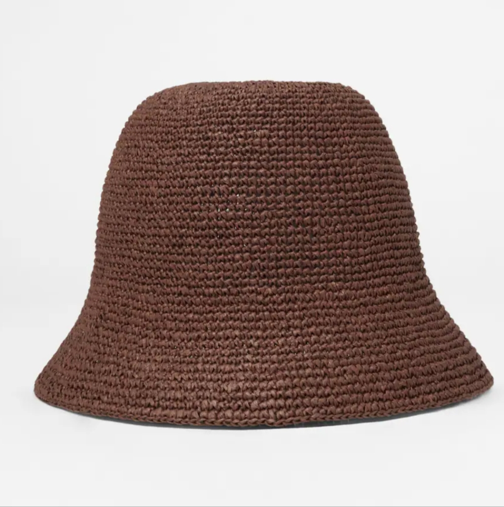 & Other Stories Brown Bucket Hat Minimalist Design